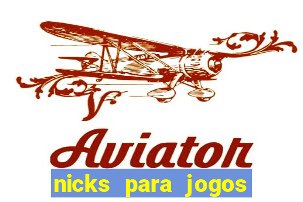 nicks para jogos de tiro